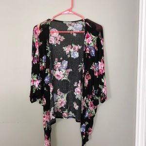 Floral Silk Cardigan